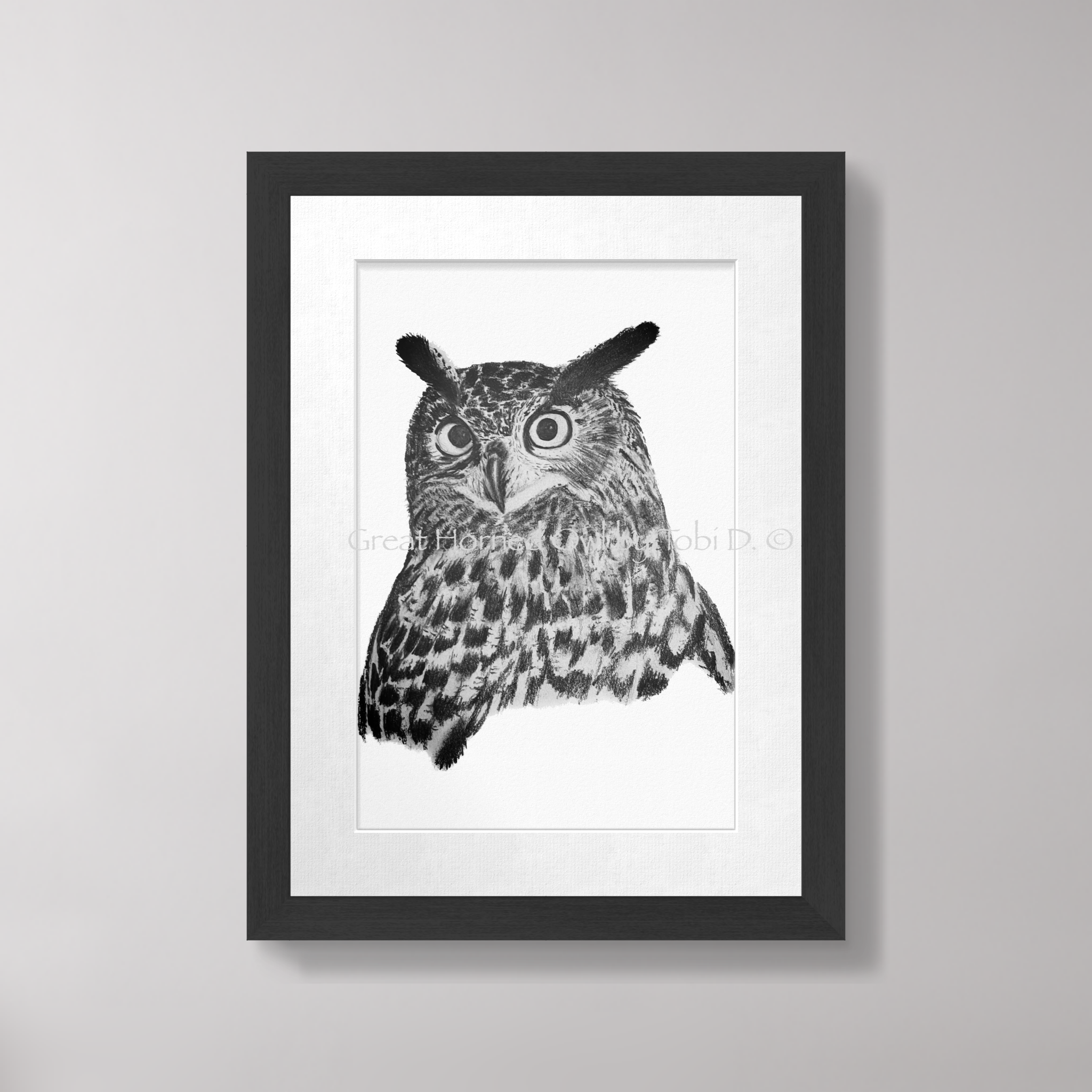 “Great Horned” Owl Sketch