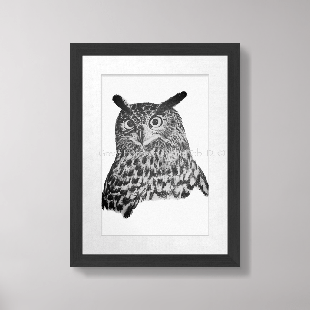 “Great Horned” Owl&nbsp;Sketch