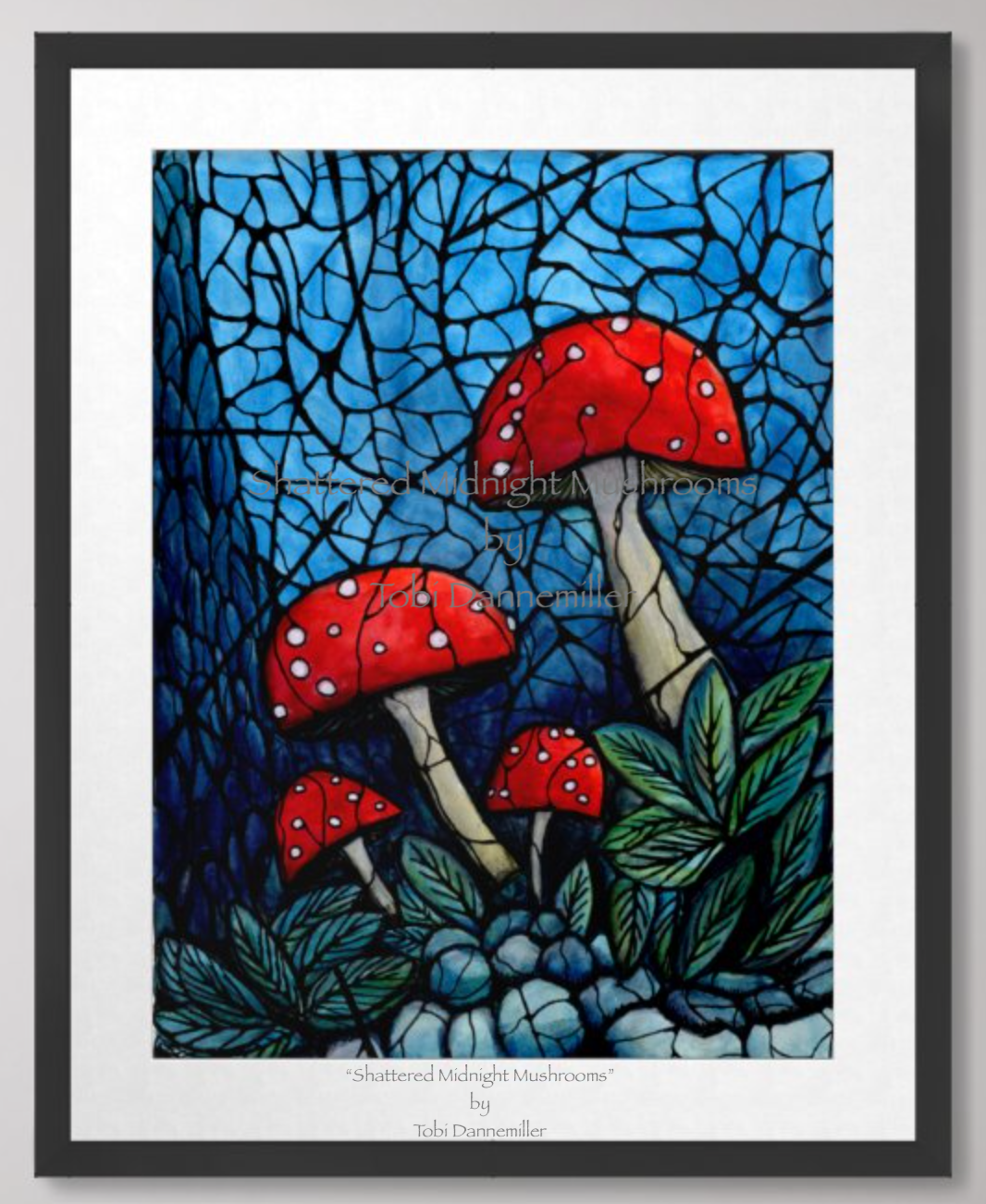 “Shattered Midnight Mushrooms” Sold