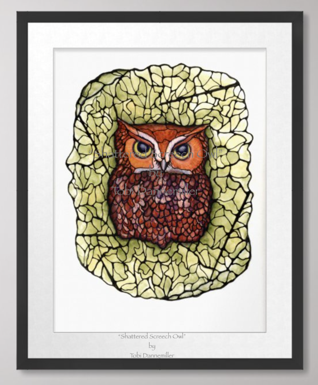“Shattered Screech Owl” (Sold)