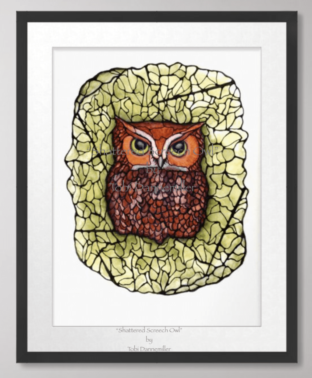 “Shattered Screech Owl”&nbsp;(Sold)